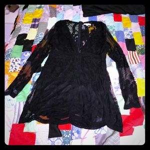 All lace black dress